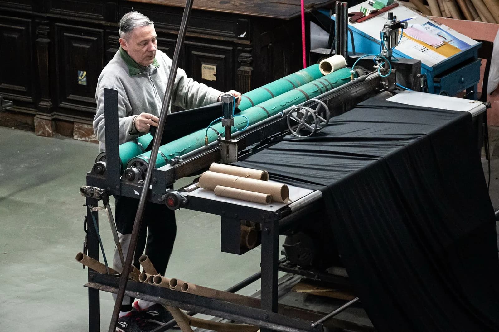 Proceso de producción de telas bondeadas en planta BONDARG